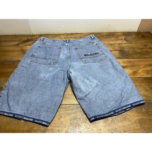 Maurice Malone Men’s Baggy Denim Shorts 90s Vintage Size 40 - Picture 8 of 13